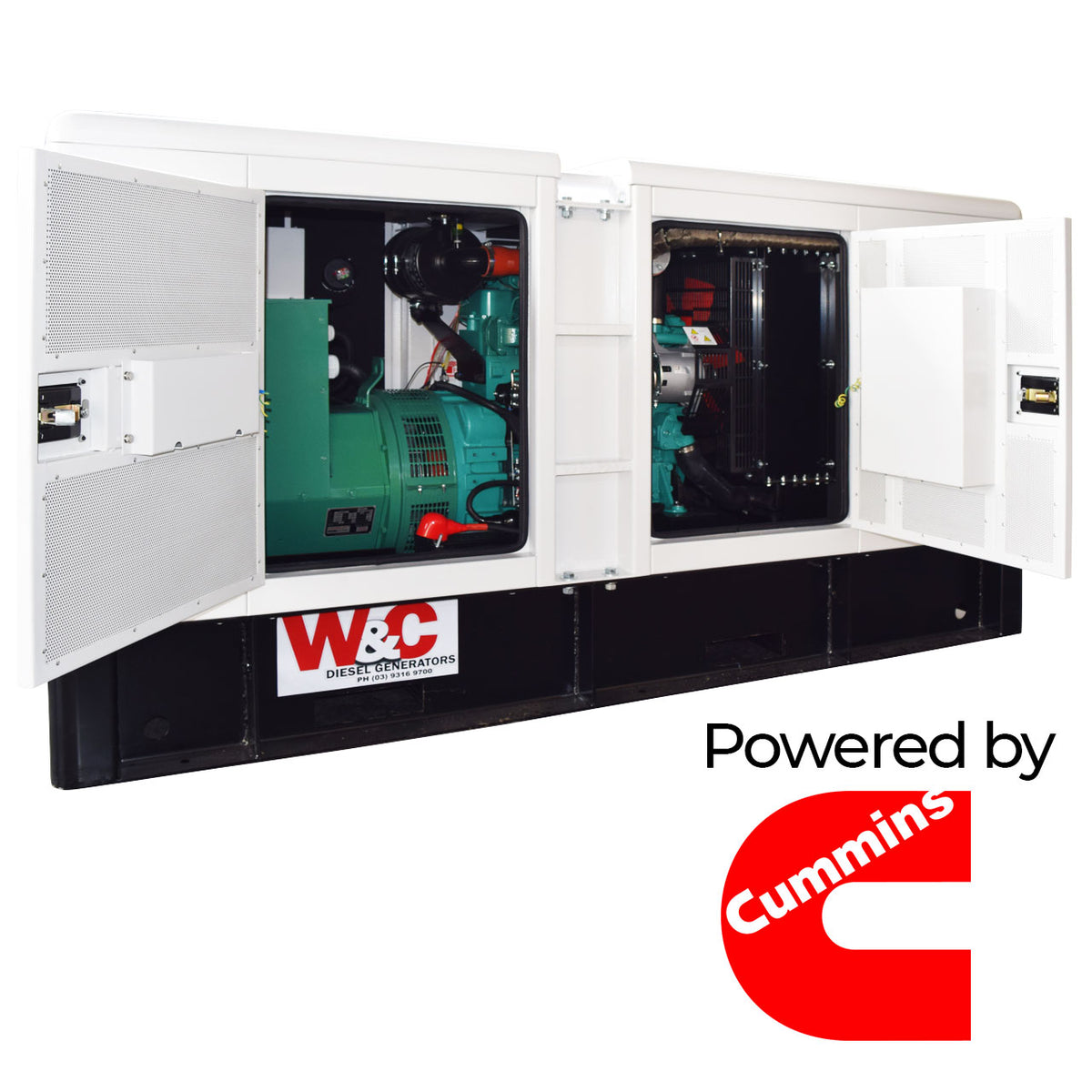 40kVA Single Phase Welling & Crossley Cummins Standby Diesel Generator ED40CuYE