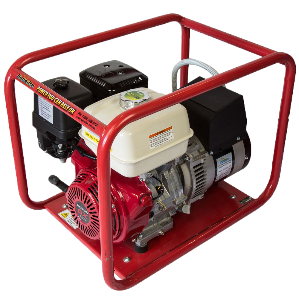 7.5kVA Honda GH6000H, Hire Spec