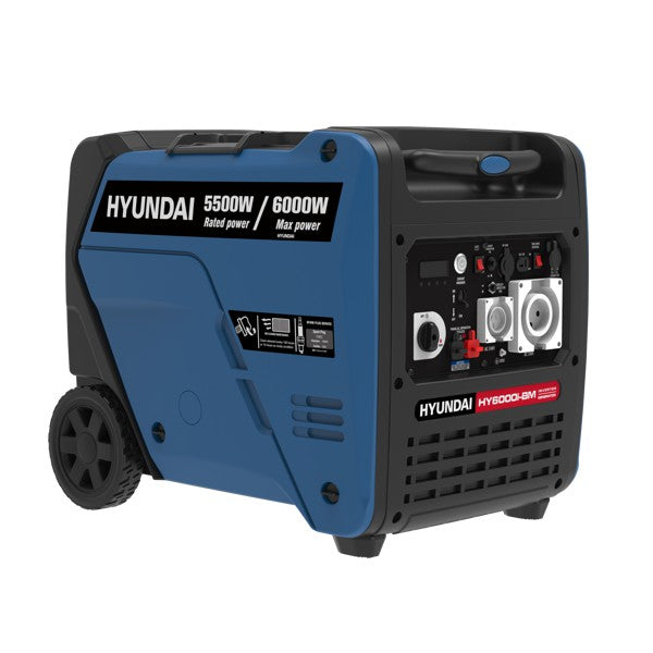 7.5kVA (6000W) Hyundai Petrol Inverter Generator HY6000i