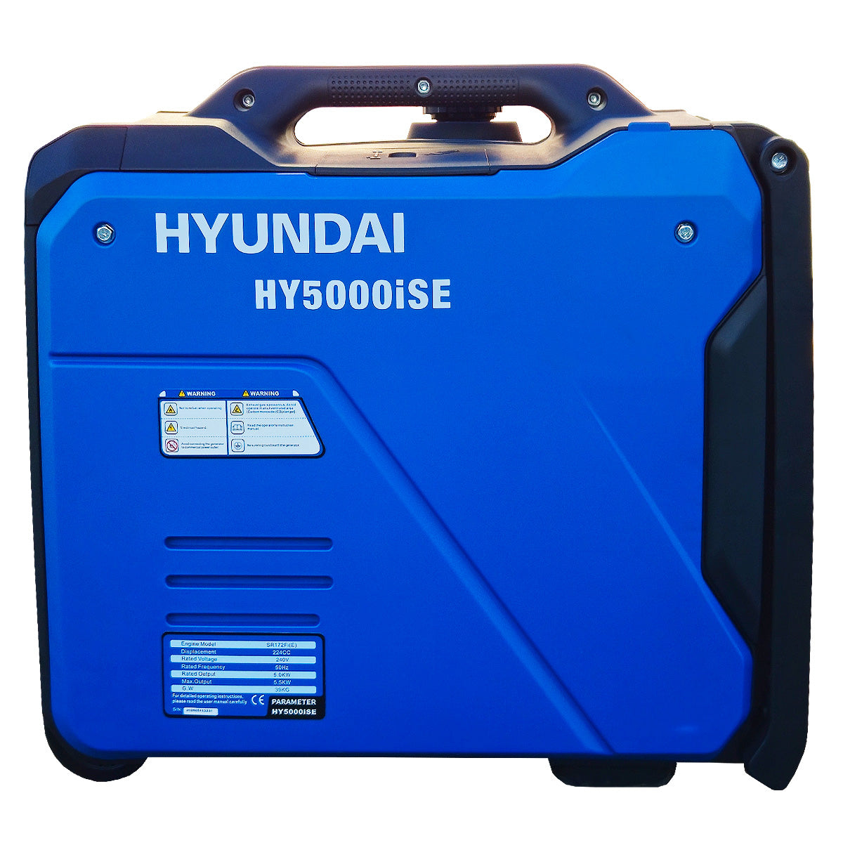 6.8kVA (5500W) Hyundai Petrol Inverter Generator HY5000iSE