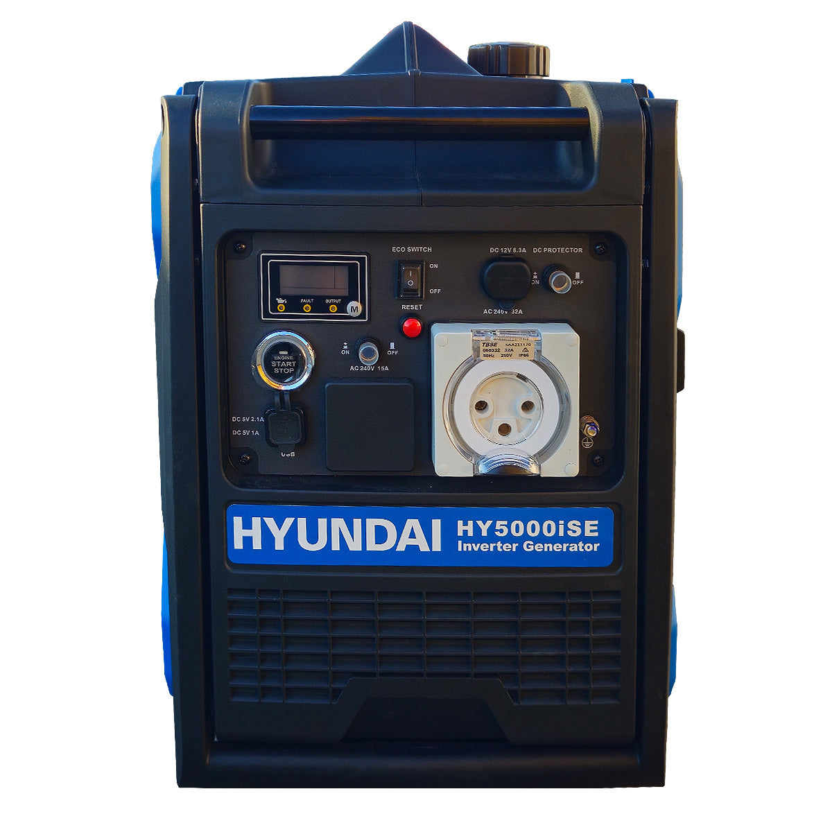 6.8kVA (5500W) Hyundai Petrol Inverter Generator HY5000iSE