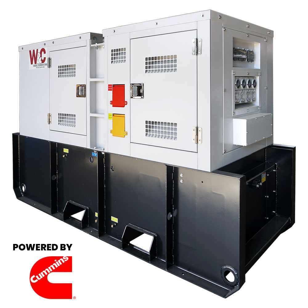 42kVA Three Phase Welling & Crossley Cummins Hire Spec Standby Diesel Generator with 400L Tank ED42CuYE/3-SH