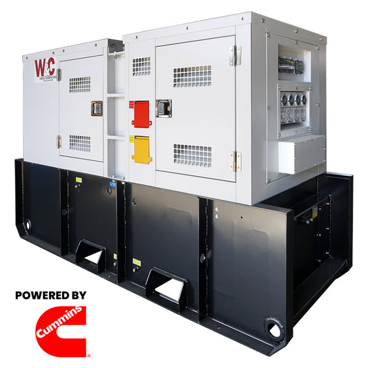 63kVA Three Phase Welling & Crossley Cummins Hire Spec Standby Diesel Generator with 400L Tank ED63CuYE/3-SH