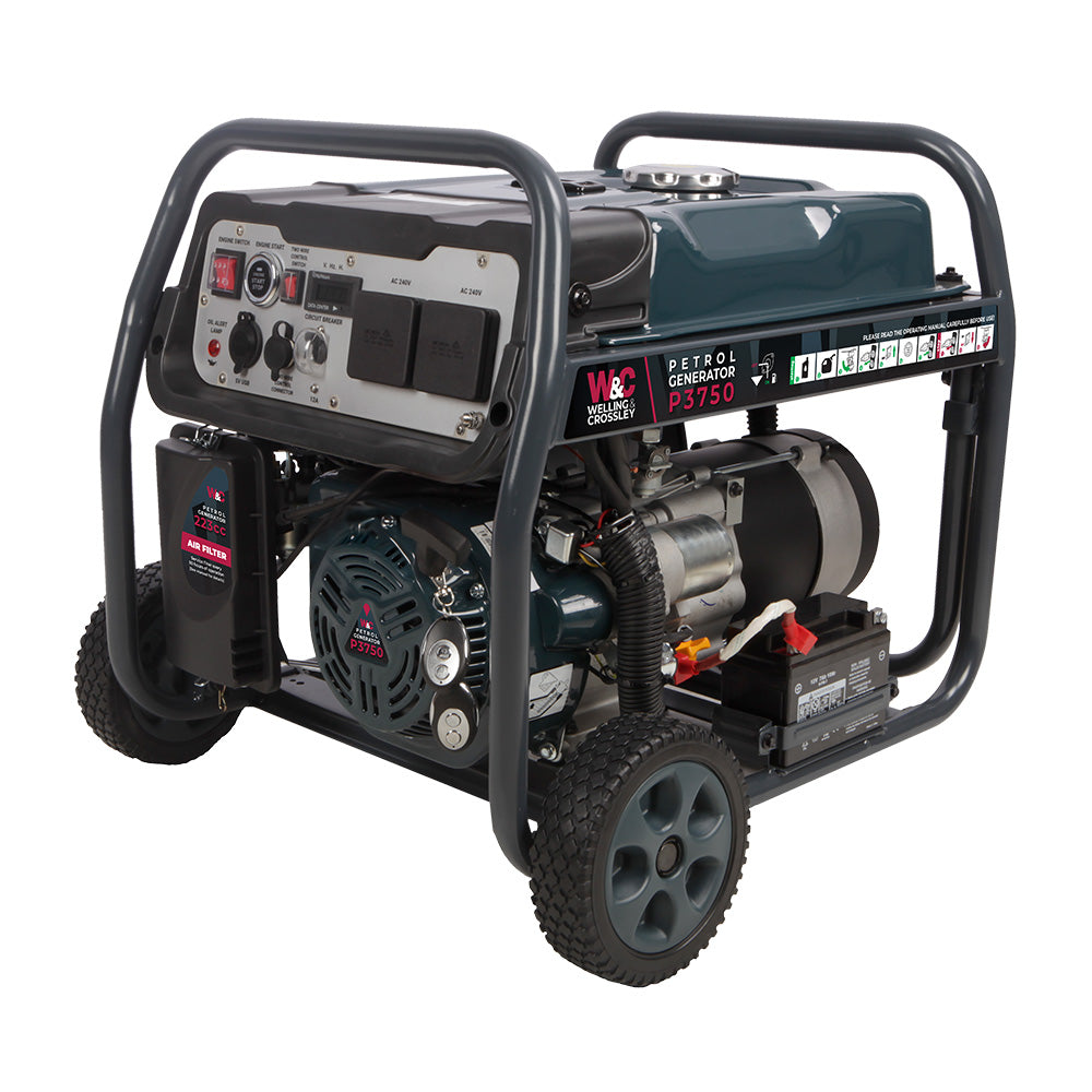 3.75kVA Welling & Crossley Petrol Generator WC-P3750
