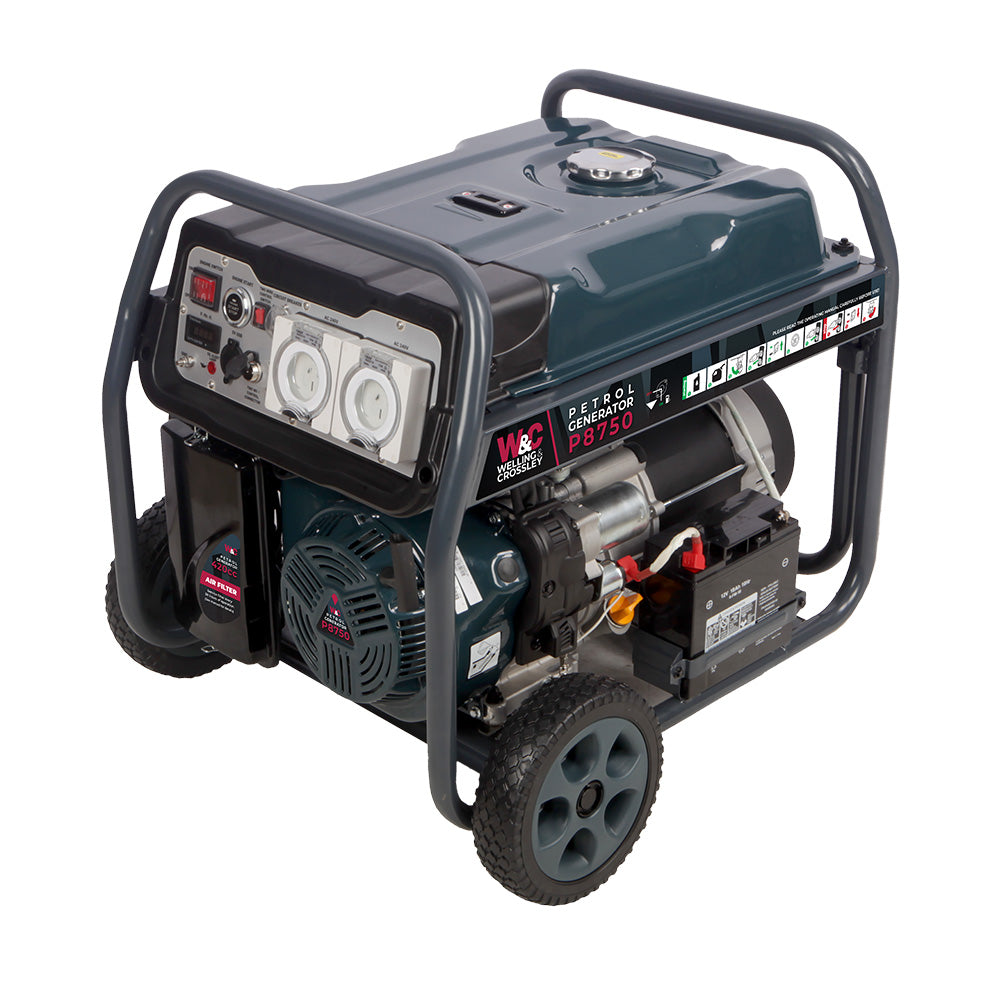 8.75kVA Welling & Crossley Petrol Generator WC-P8750
