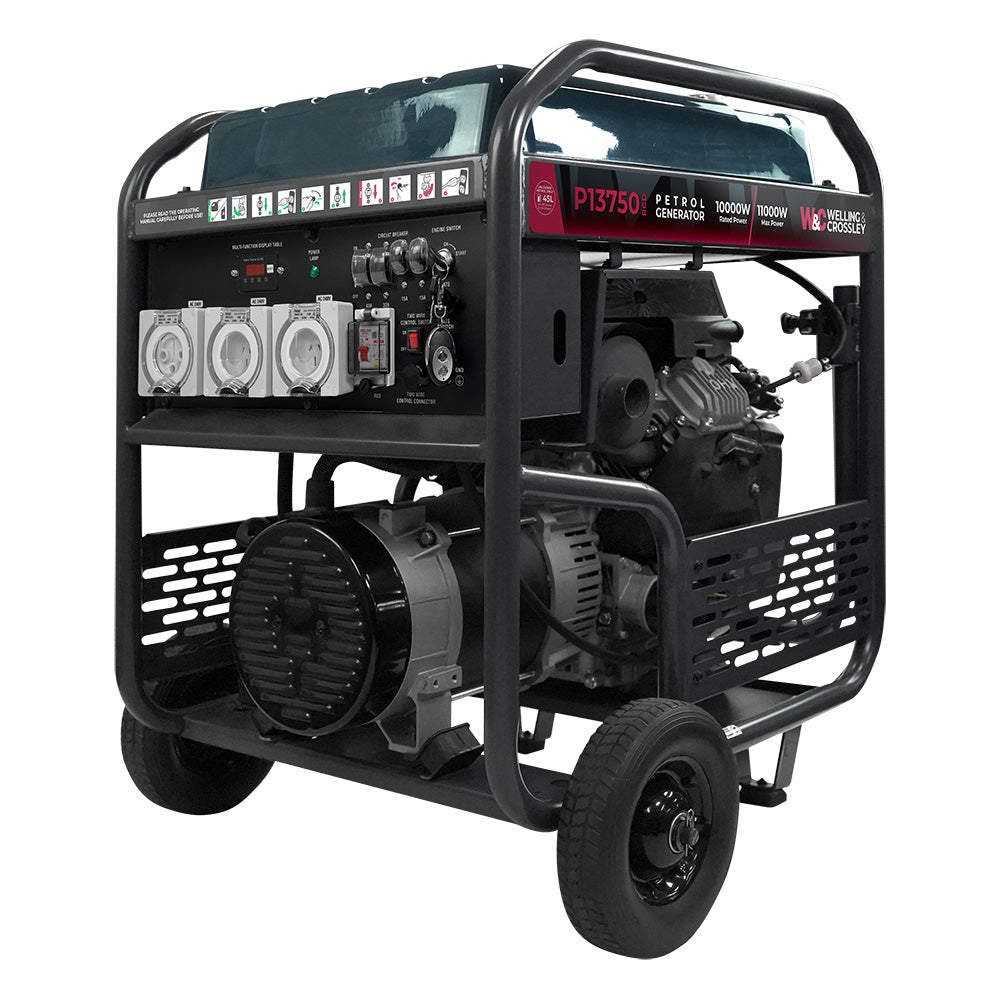 13.75kVA Welling & Crossley RCD Petrol Generator WC-P13750RCD