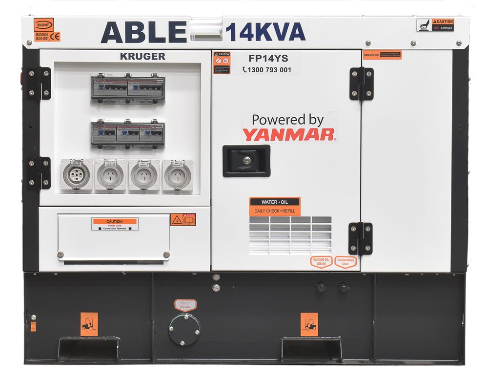 14kVA ABLE Yanmar Diesel Generator FP14YS - view 2