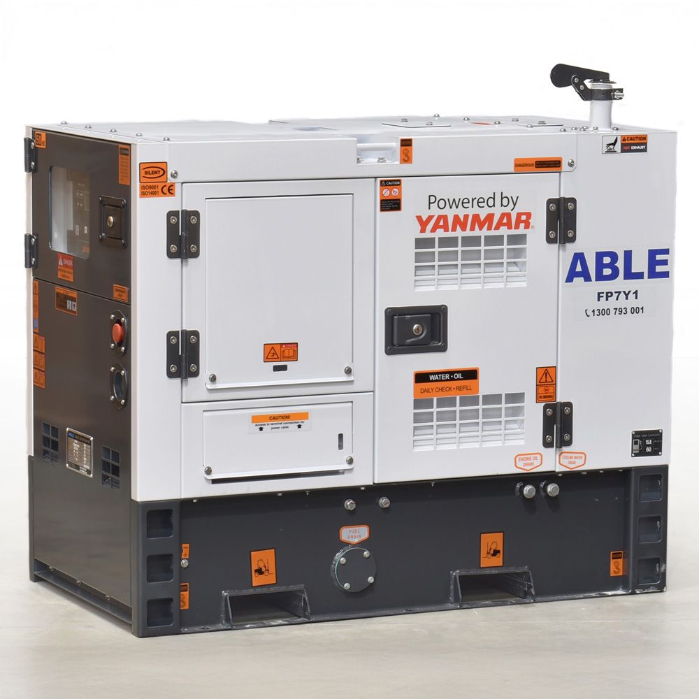 7kVA ABLE Yanmar Diesel Generator FP7Y1