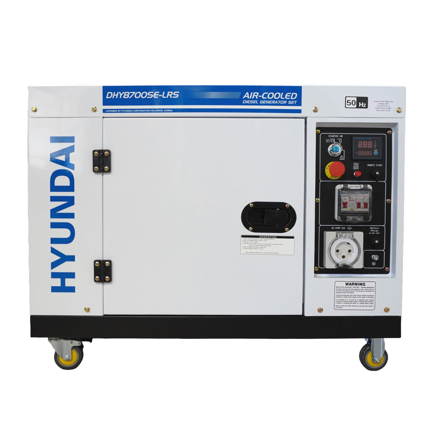 8kVA Hyundai DHY8700SE-LRS