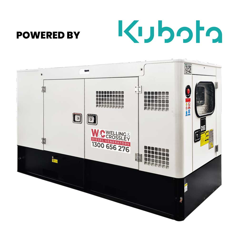 24kVA Three Phase Welling & Crossley Kubota Standby Diesel Generator ED24KYE/3