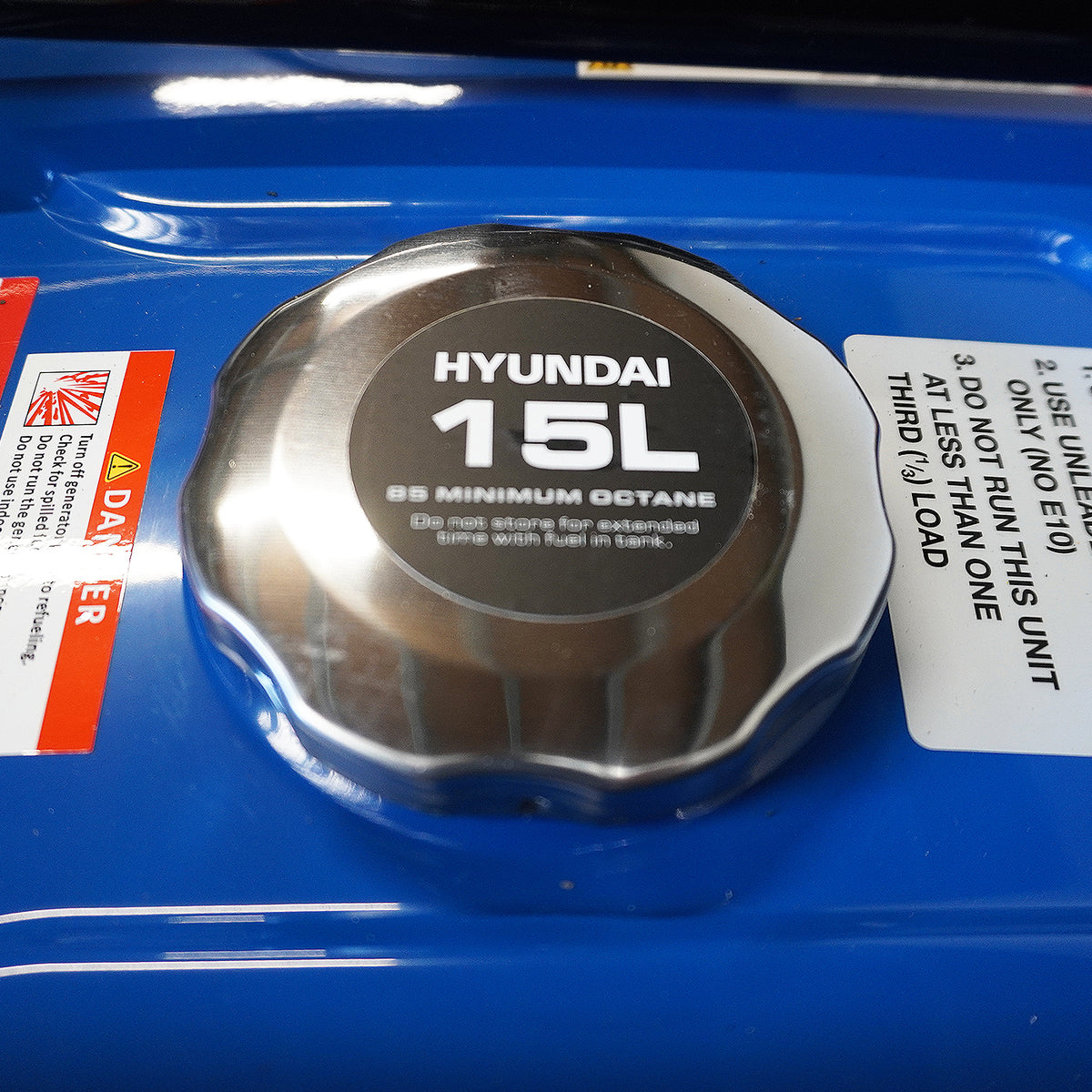 4kVA Hyundai Petrol Generator HY4100L 15 litre fuel tank