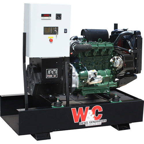 17.7kVA Single Phase Welling & Crossley Lister Petter Open Set Standby Diesel Generator LLD17.7/1
