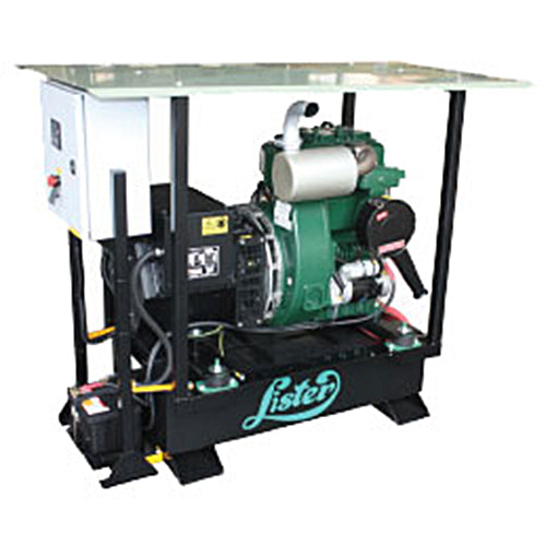 7.6kVA Three Phase Welling & Crossley Lister Petter Bore Pump Generator LLD7.6/3BPG