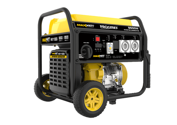 MaxWatt MX11000I 10.8kVA open frame inverter generator, front angle