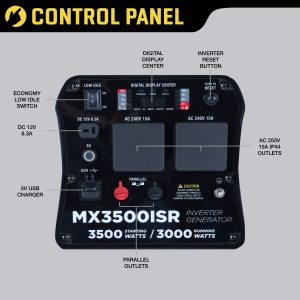 4.2kVA / 3500W MaxWatt Petrol Inverter Generator MX3500ISR