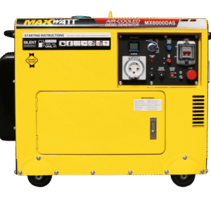 6kVA 5000W MaxWatt Diesel Generator MX6000DAS