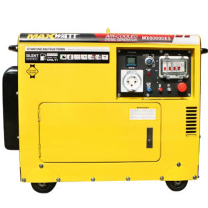 6kVA 5000W MaxWatt Diesel Generator MX6000DES