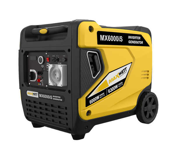 MaxWatt MX6000IS 7.2kVA inverter generator, front angle