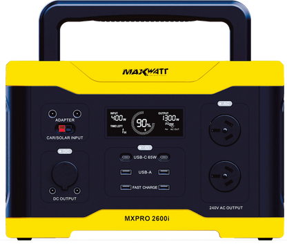 2600W MaxWatt Portable Power Station MXPRO2600I