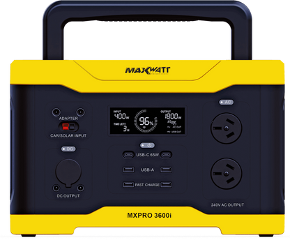 3600W MaxWatt Portable Power Station MXPRO3600I