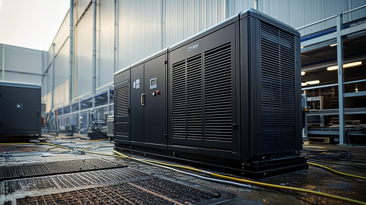 Commercial generator installation