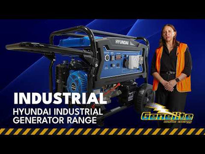 Hyundai industrial petrol generator range video: HY4100L, HY7000LEK, HY9000LEK and HY10000LEK